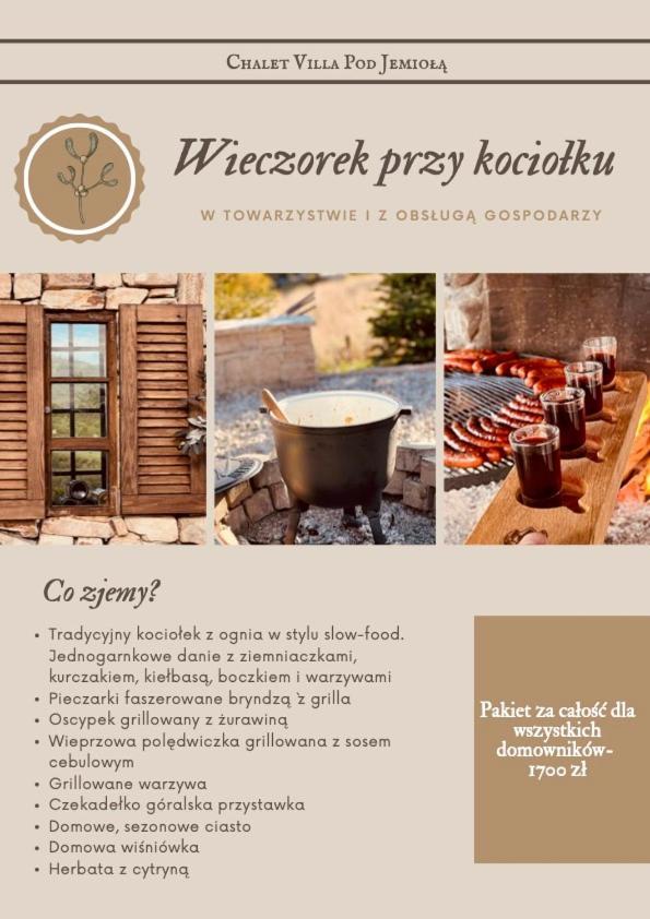 Chalet Villa Pod Jemiola Szczawnica Eksteriør bilde